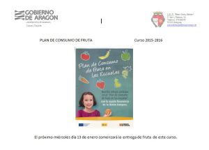 plan consumo de fruta